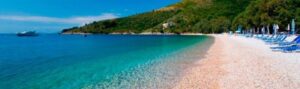 Kerasia Sandy Beach in Corfu